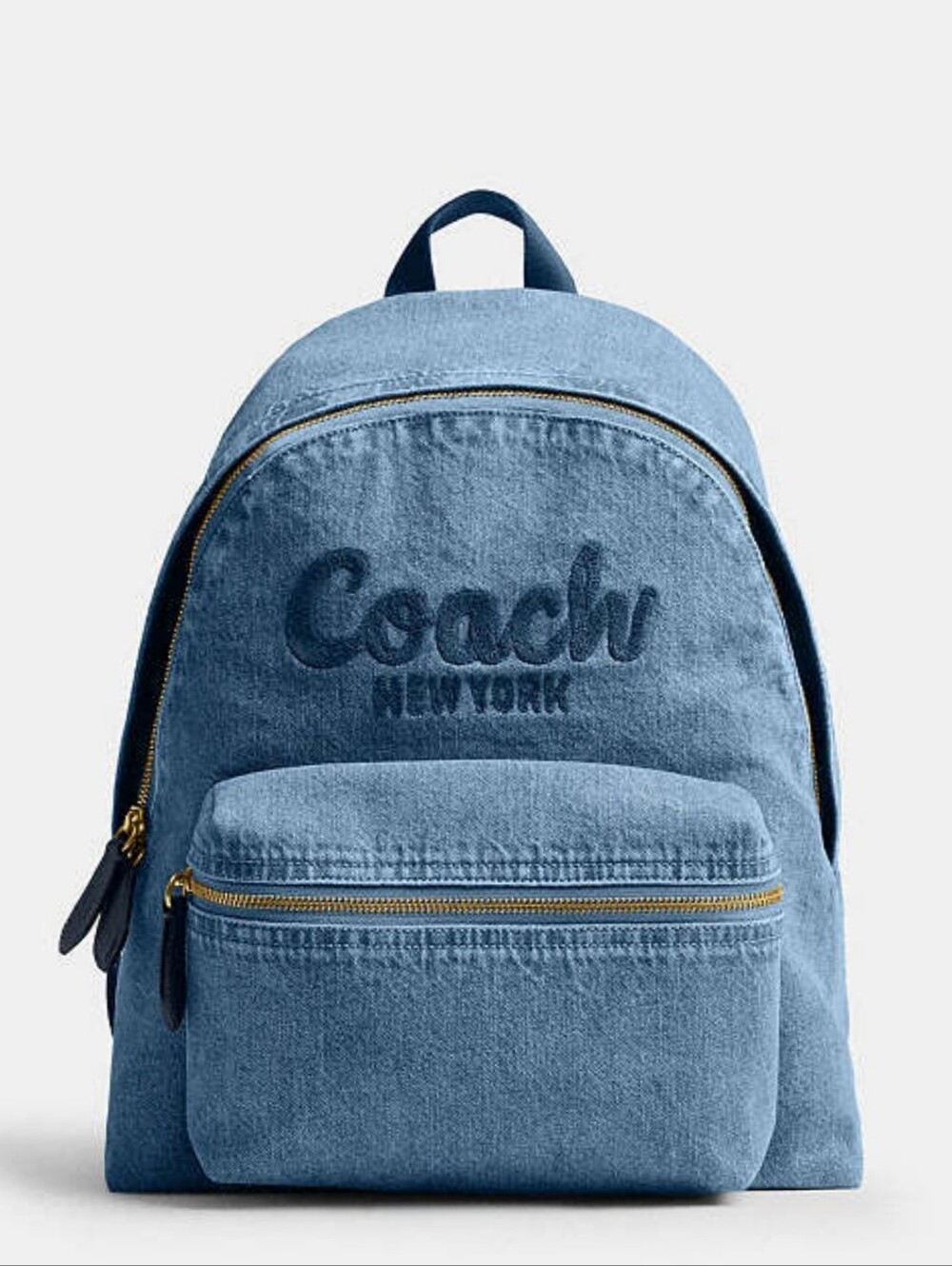 NWT COACH Cargo Medium Denim Backpack